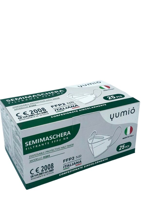 XQ66 astuccio front Semimaschera Filtrante Antipolvere FFP2 NR XQ 066 (1000 pezzi)