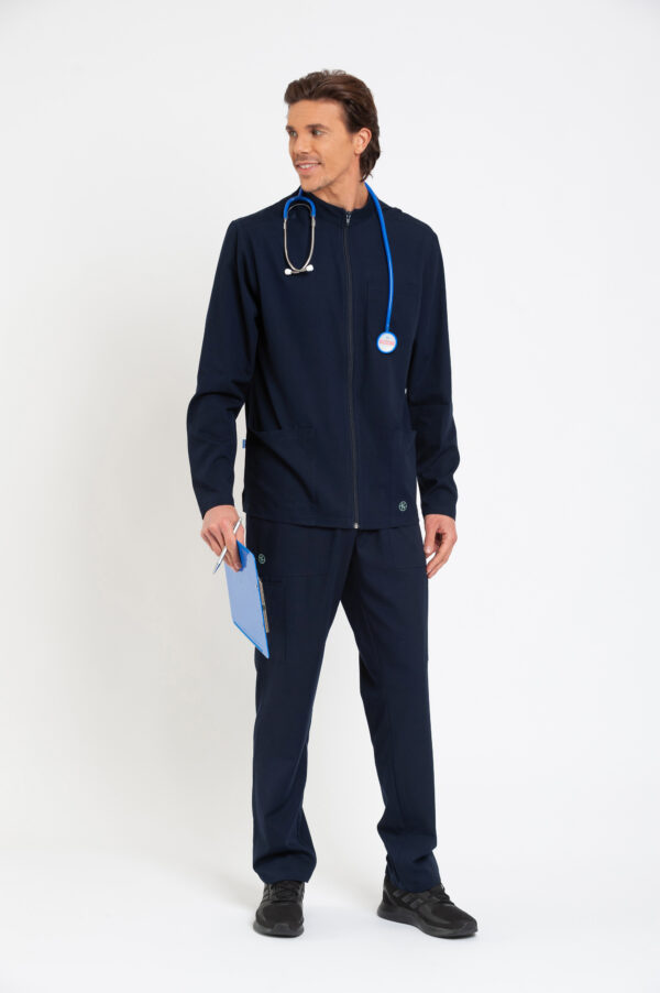 00038-BLUE-2 Completo in misto cotone manica lunga – Uomo