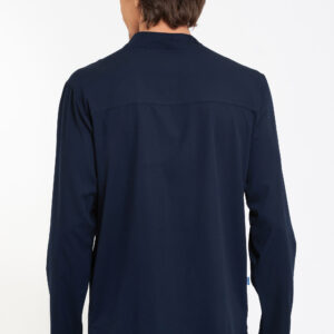 00038-BLUE-3 Completo in misto cotone manica lunga – Uomo