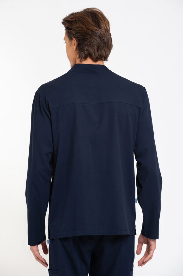 00038-BLUE-3 Completo in misto cotone manica lunga – Uomo