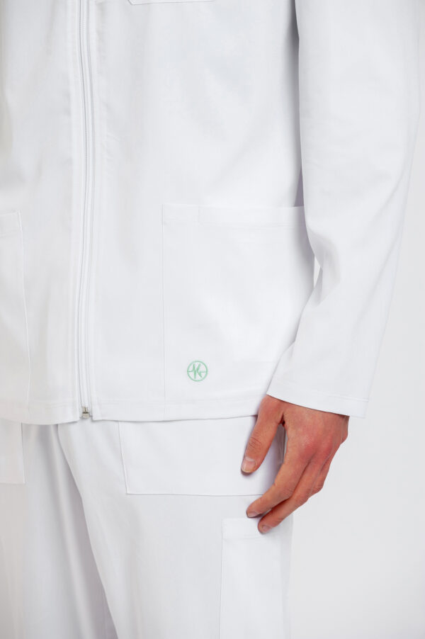00038-WHIT-4 Completo in misto cotone manica lunga – Uomo