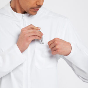 00038-WHIT-5 Completo in misto cotone manica lunga – Uomo