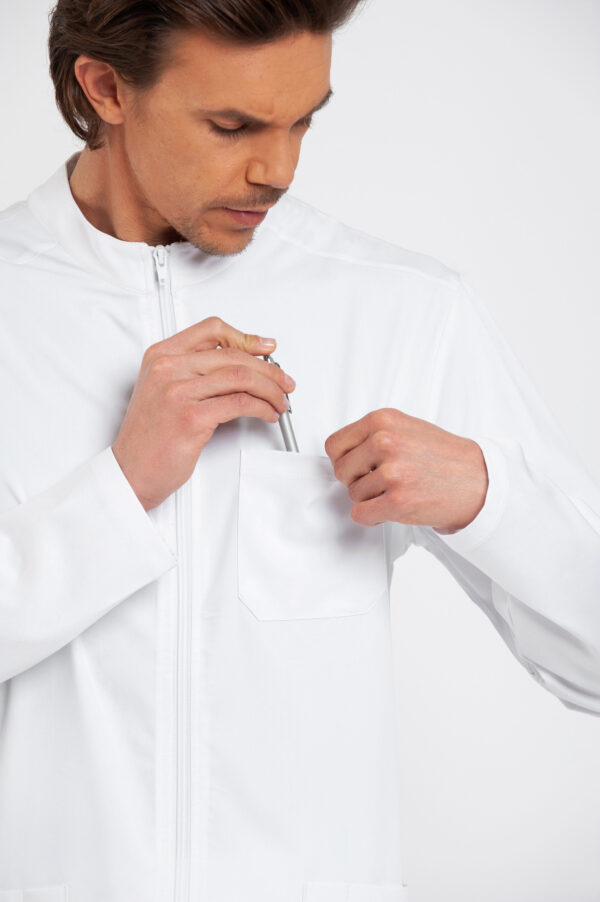 00038-WHIT-5 Completo in misto cotone manica lunga – Uomo