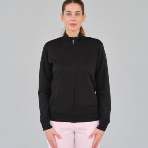 CAROL-BLACK-1 Felpa in cotone - Donna
