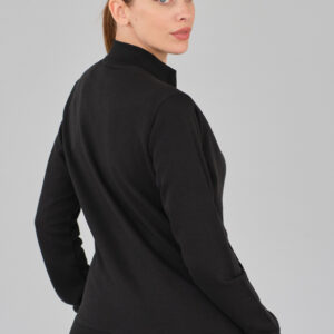 CAROL-BLACK-5 Felpa in cotone - Donna