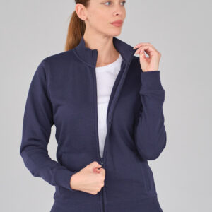 CAROL-BLUE-NAVY-2 Felpa in cotone - Donna