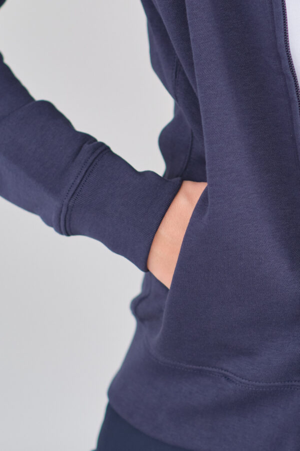 CAROL-BLUE-NAVY-3 Felpa in cotone - Donna