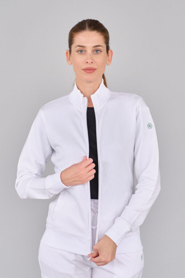 CAROL-WHITE-1 Felpa in cotone - Donna