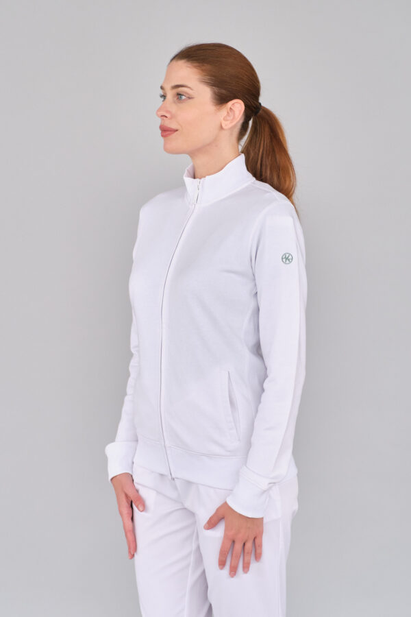 CAROL-WHITE-2 Felpa in cotone - Donna