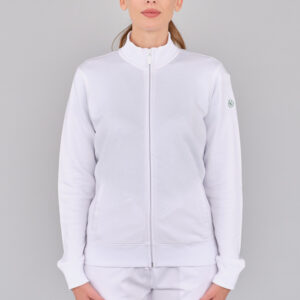 CAROL-WHITE-4 Felpa in cotone - Donna