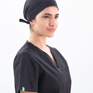 Cuffia-Kay_c-black- Cuffietta in cotone - Donna