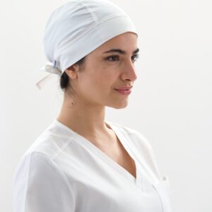 Cuffia-Kay_c-white Cuffietta in cotone - Donna