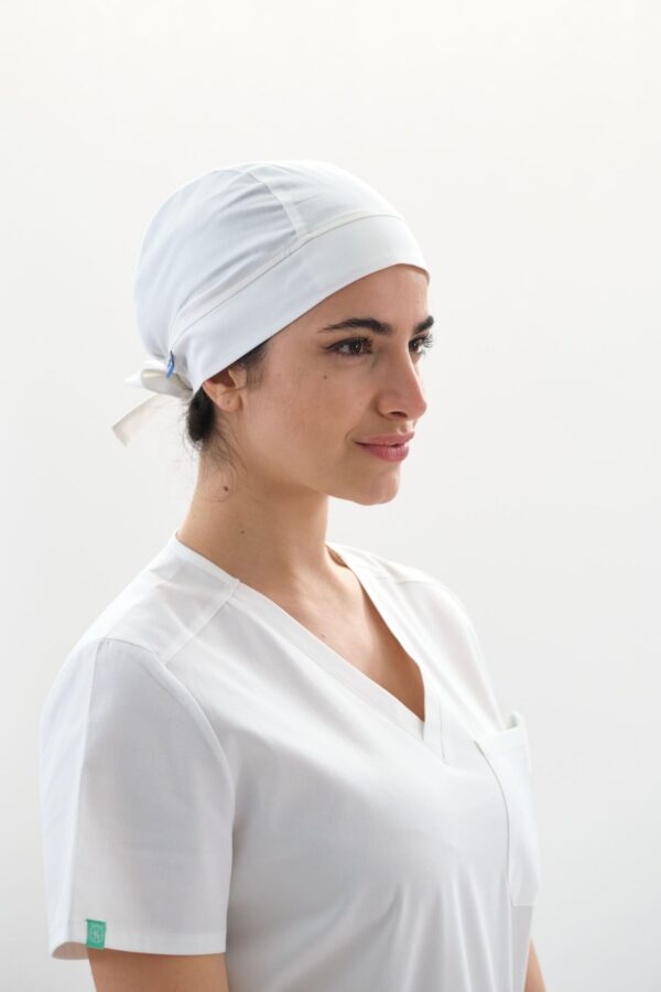 Cuffia-Kay_c-white Cuffietta in cotone - Donna