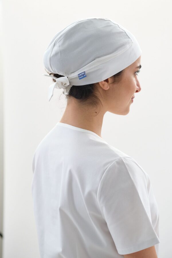 Cuffia-Kay_c-white Cuffietta in cotone - Donna