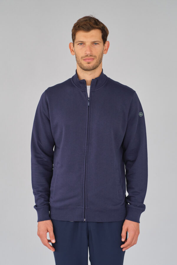 DANIEL-BLUE-NAVY-1 Felpa in cotone - Uomo