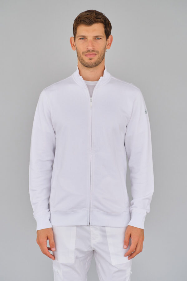 DANIEL-WHITE-1 Felpa in cotone - Uomo